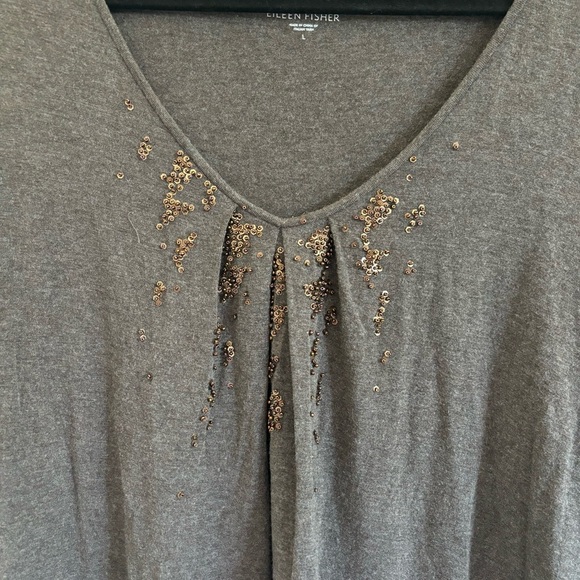 Eileen Fisher Brown Top. Italian Yarn. Large.‎ - Picture 8 of 8